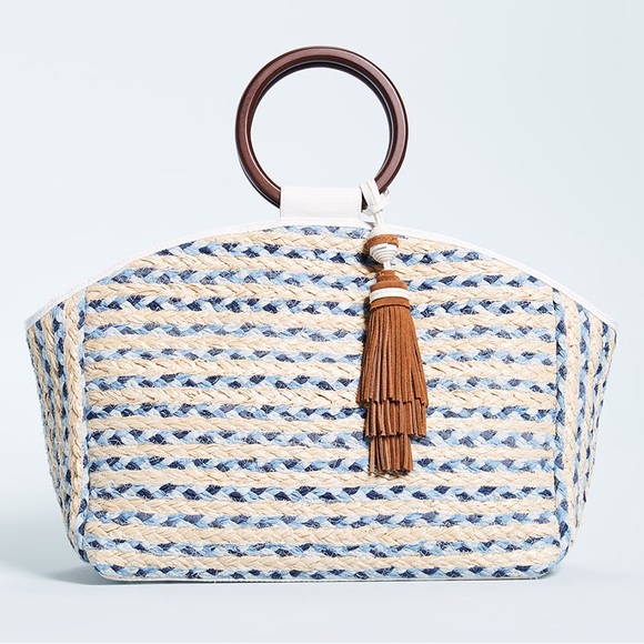 Sam Edelman Handbags - Sam Edelman Gwendolyn woven tote Bag Purse